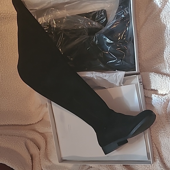 Over the knee black riding boots by L47 women's size 10 - Picture 4 of 5